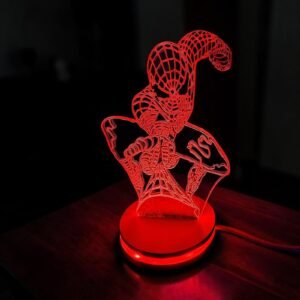 Spiderman crystal night lamp