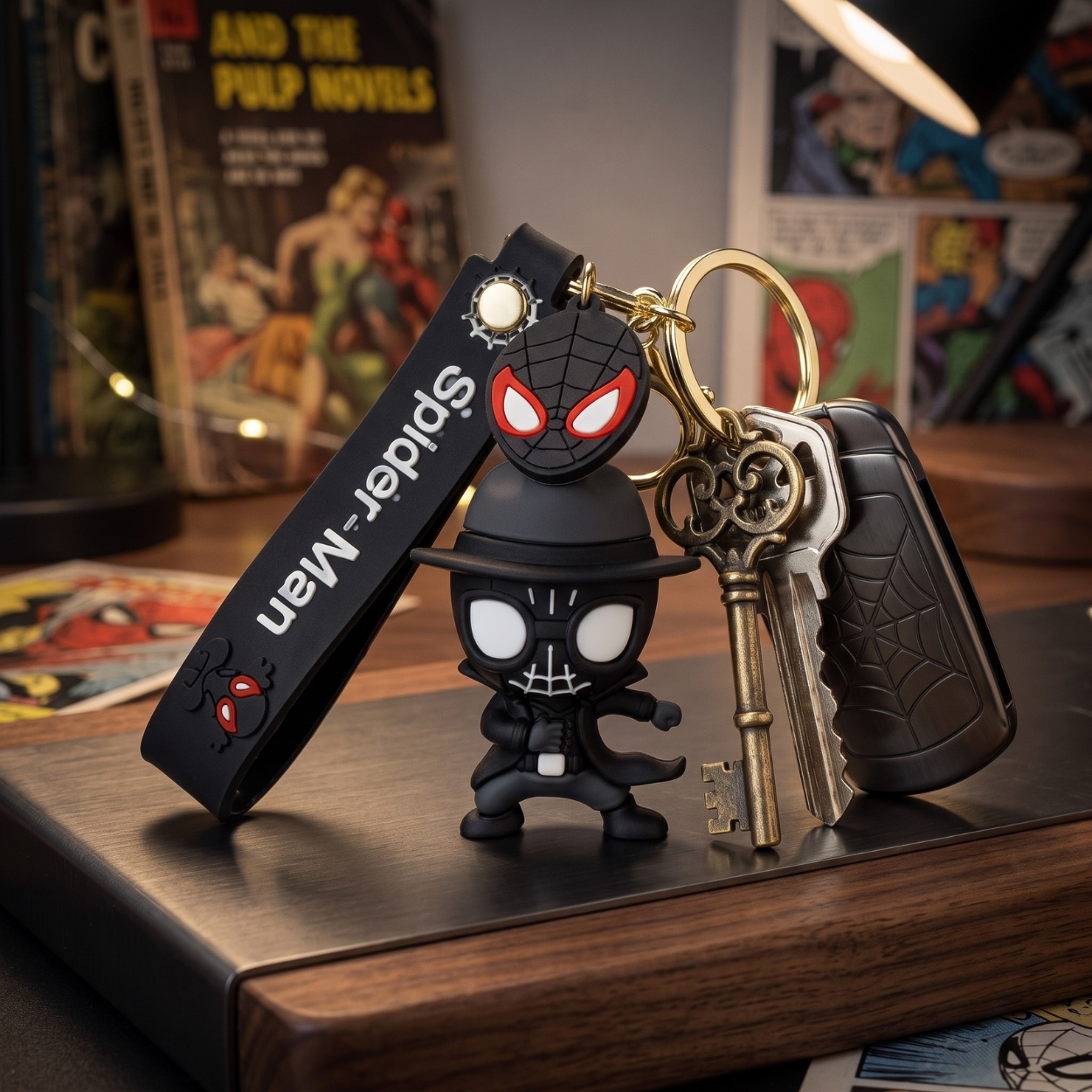 Spider Noir Keyring/Bagcharm
