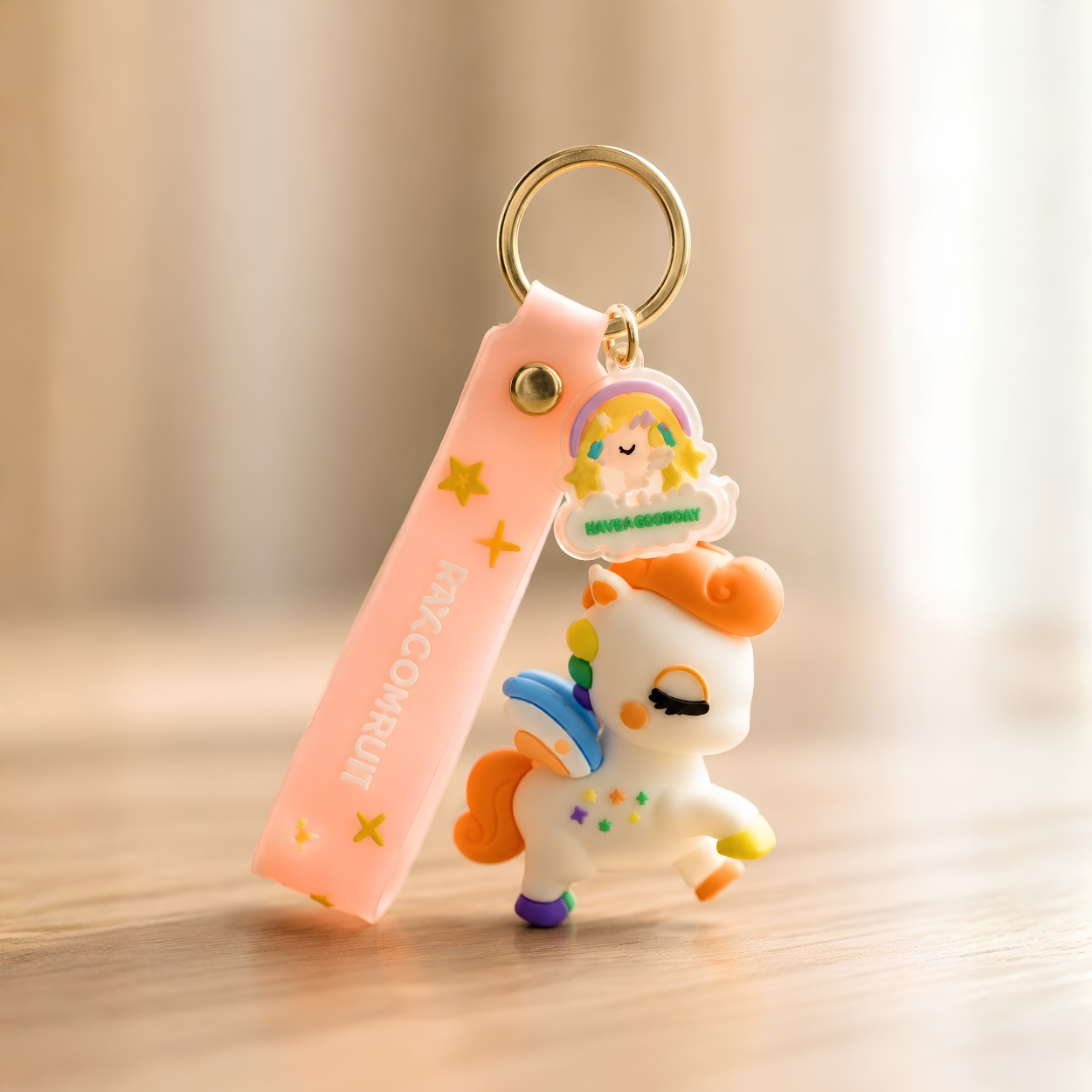 Kawaii Unicorn keyring