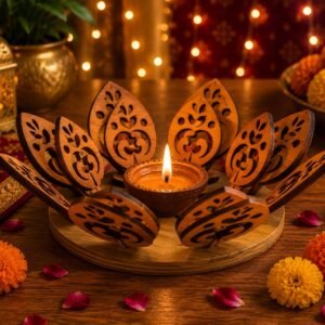 Floral Petal Diya Holder