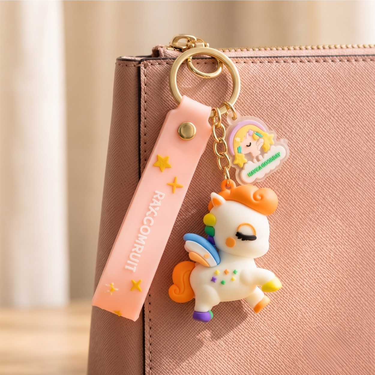 Kawaii Unicorn keyring