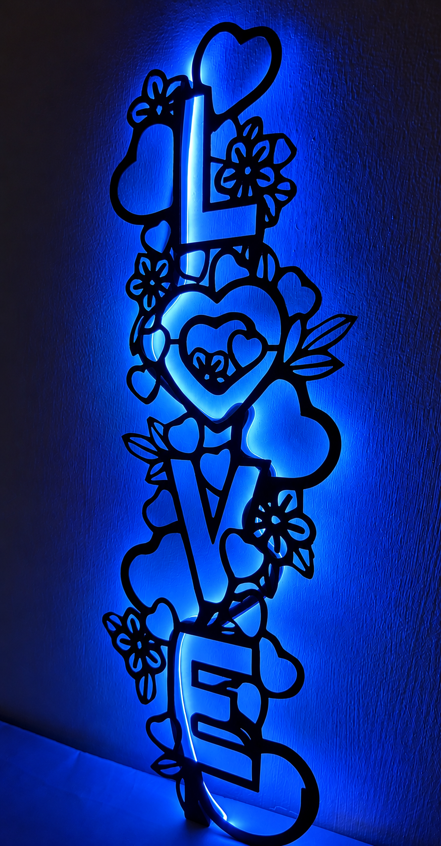 Modernized Love wall hanging night light