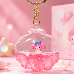 Sparkle resin Kuromi bagcharm