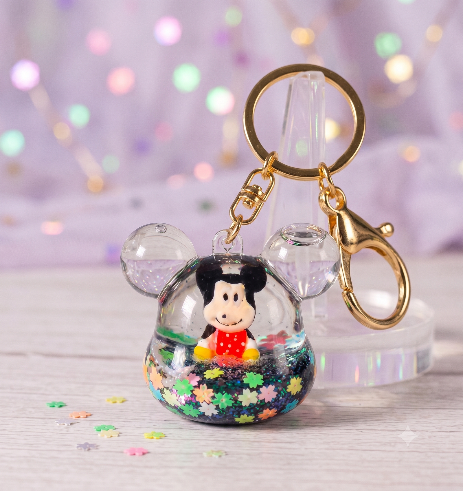 Floating Mickey resin bagcharm