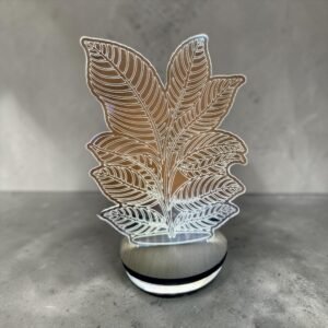 Plant crystal lamp.