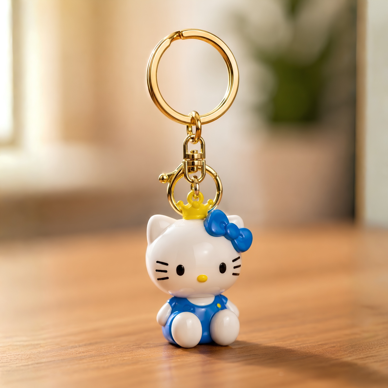 Hello kitty blue keyring/bagcharm