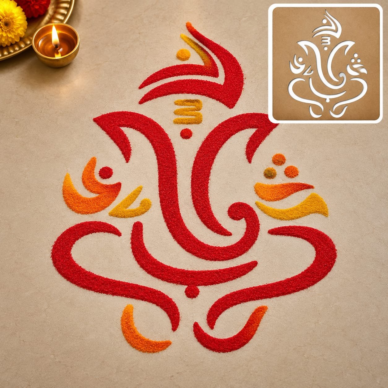 Ganesh Ji Rangoli Design