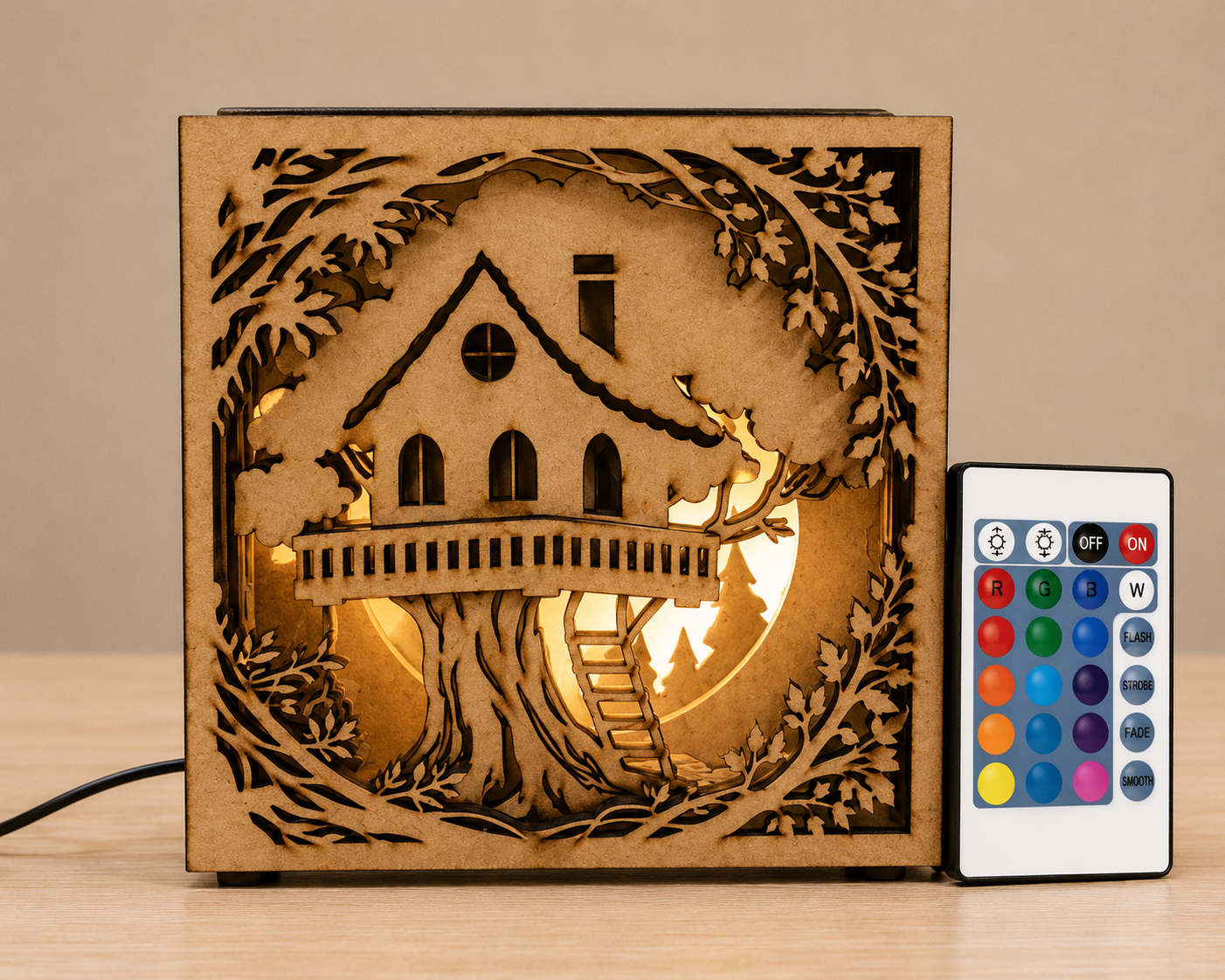 3D Scenic RGB Multilayered LightBox