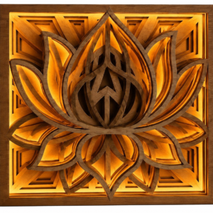 3D Lotus Multilayered LightBox