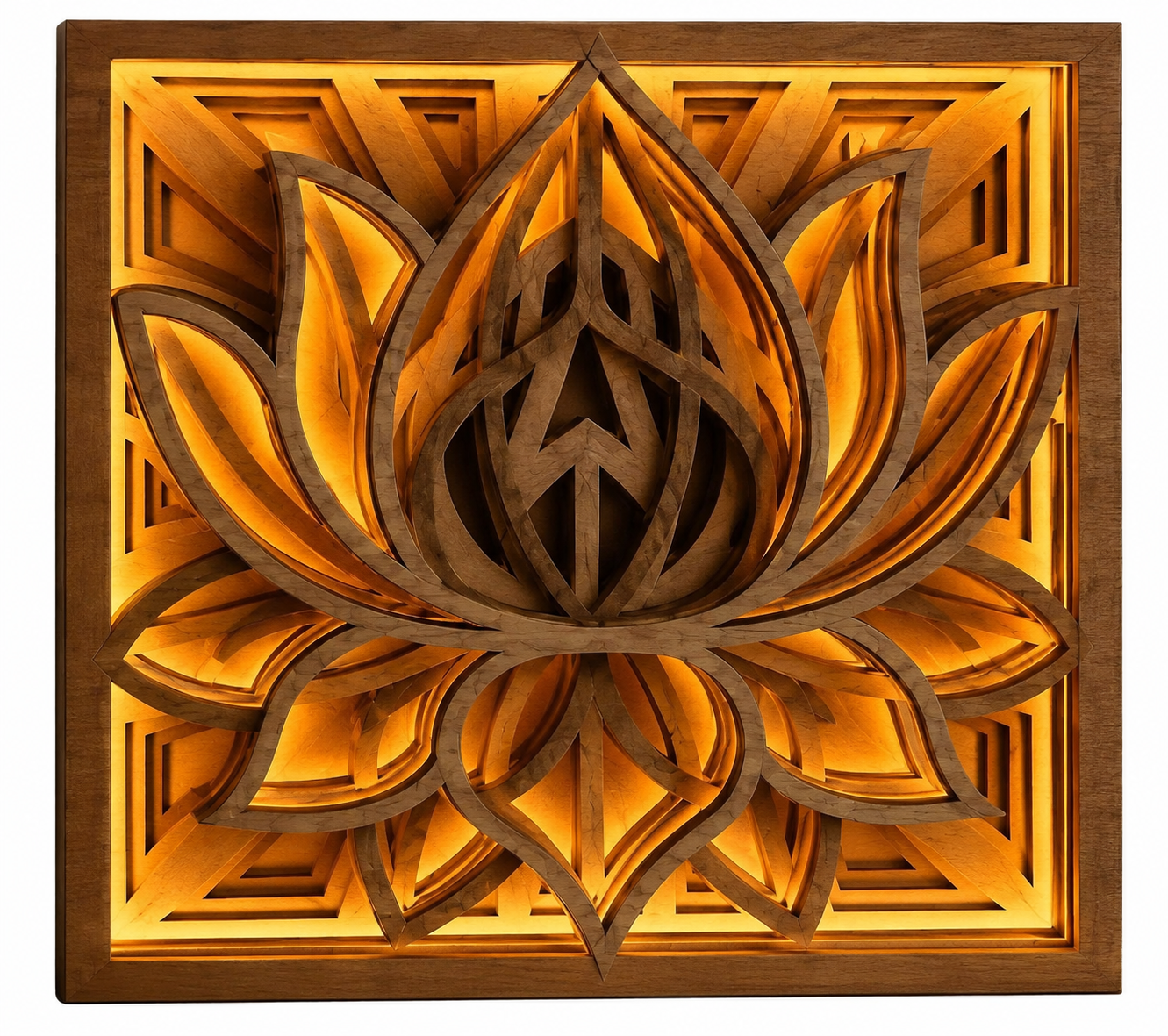 3D Lotus Multilayered LightBox