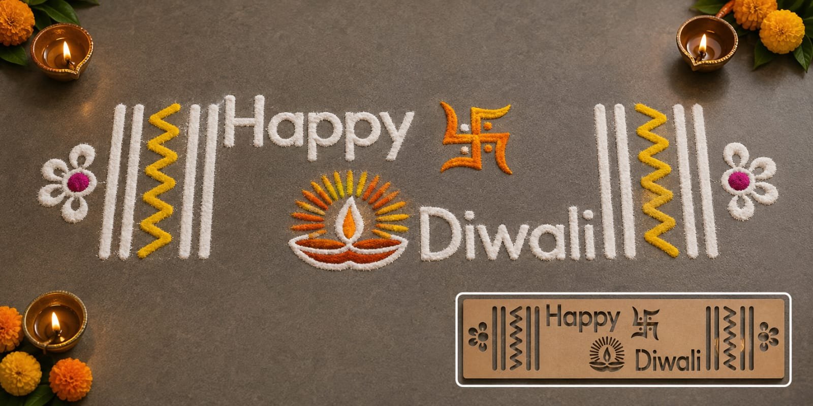 Happy Diwali Rangoli Design